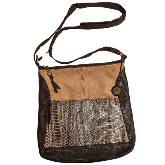 The Sak Snake Print Suede Leather Purse - Picture 1 of 8